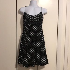Love tease black poka dot dress
